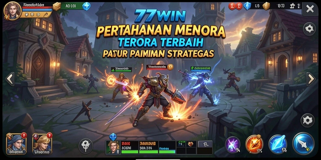 Gameplay menara pertahanan yang mendebarkan di 77WIN.