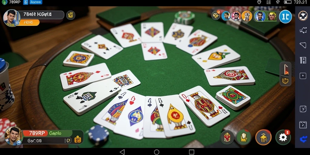 Screenshot gameplay 789RP yang menunjukkan suasana seru permainan Gaple.