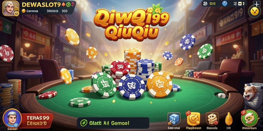 Screenshot DEWASLOT99 menampilkan gameplay QiuQiu yang seru dan menegangkan.