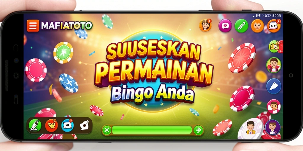 Screenshot gameplay MAFIATOTO menunjukkan keseruan permainan Bingo yang interaktif.