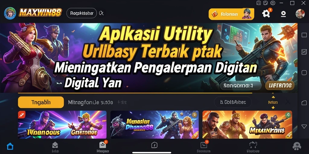 Tampilan antarmuka user-friendly dari MAXWIN88 yang memudahkan navigasi.