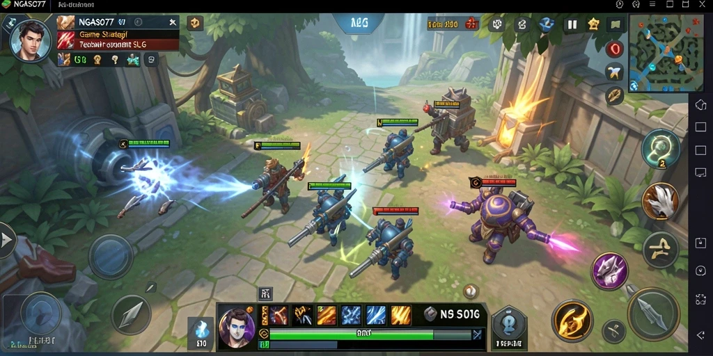 Menampilkan momen seru dalam gameplay NGASO77.