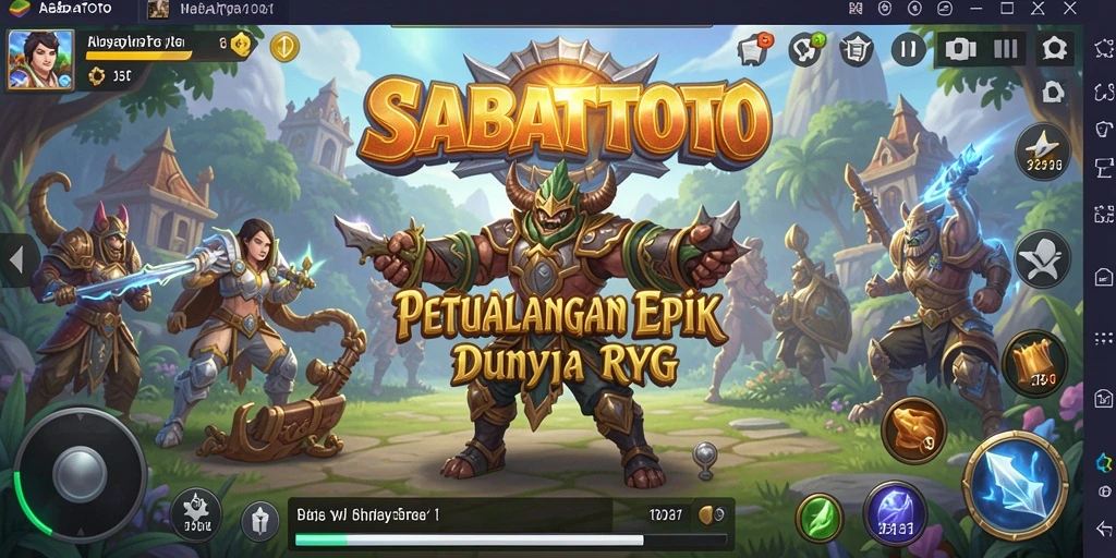 Tampilan gameplay SABATOTO yang menarik dan penuh aksi RPG.