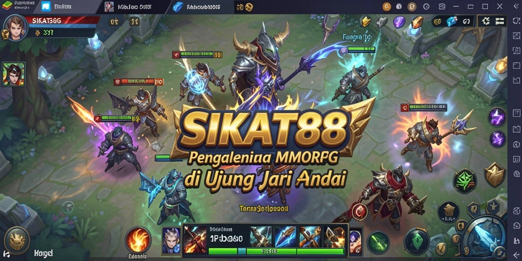 Screenshot gameplay SIKAT88 yang menampilkan aksi seru dalam dunia MMORPG.