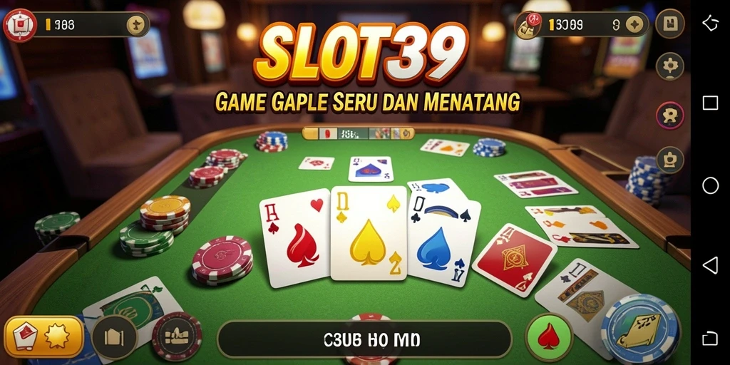 Tampilan permainan Gaple yang seru dan interaktif di SLOT39.