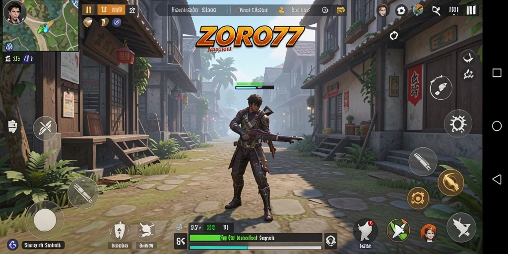 Tampilan gameplay ZORO77 yang mengesankan dan realistis.